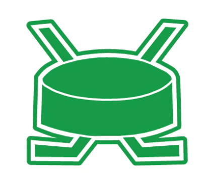 Hockey Puck w/Sticks